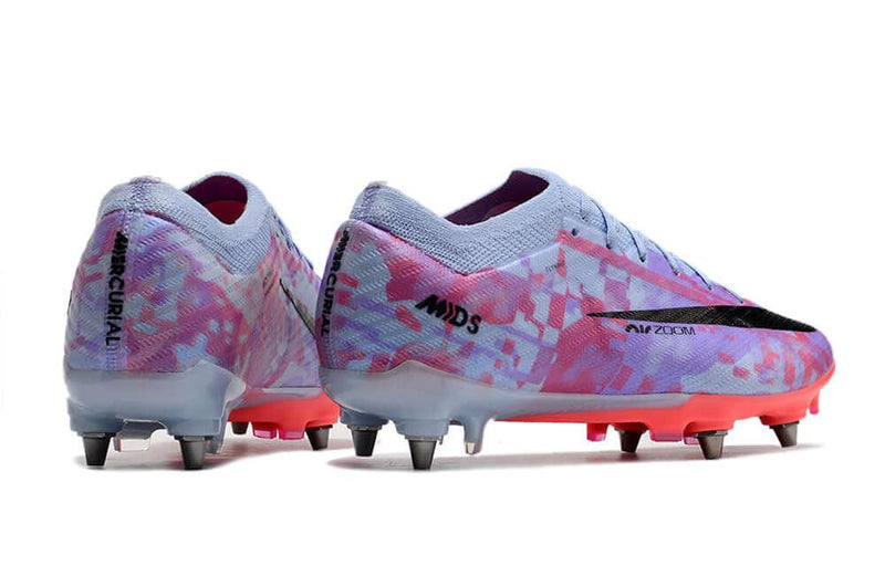 Chuteira Trava Mista Nike Air Zoom Mercurial Vapor 15 Elite Trava Mista Roxa "Valentine's Day"