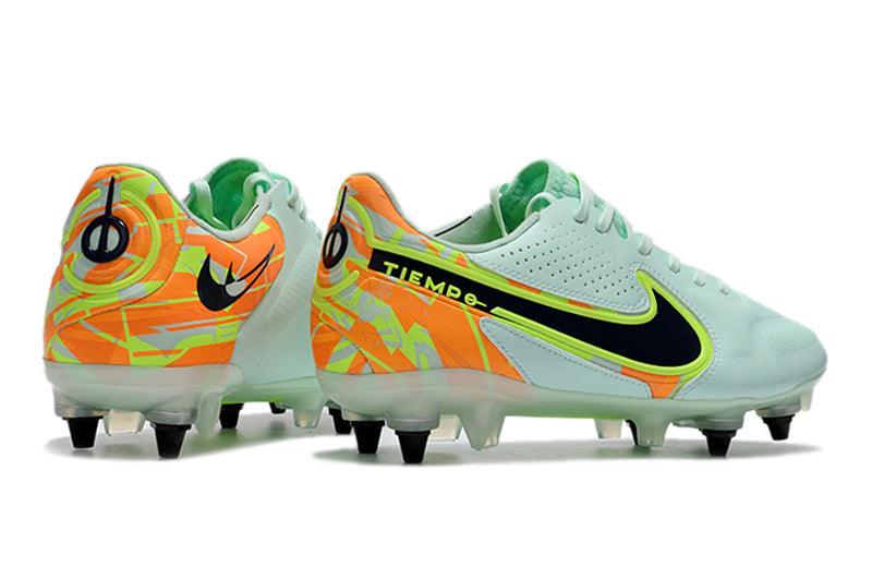 Chuteira Trava Mista Nike Tiempo Legend 9 Elite Trava Mista Verde "Bonded Pack"