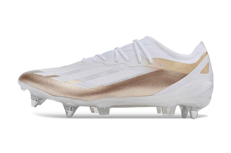 Chuteira Adidas X Crazyfast Messi.1 Ponta de Aluminio Branca "El Ocho"