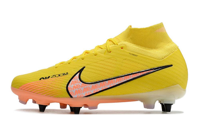 Chuteira Trava Mista Nike Air Zoom Mercurial Superfly 9 Elite Trava Mista Amarela "Lucent Pack"