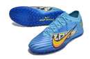 Chuteira Society Nike Air Zoom Mercurial Vapor 15 Elite TF Azul "Mbappe Comic"
