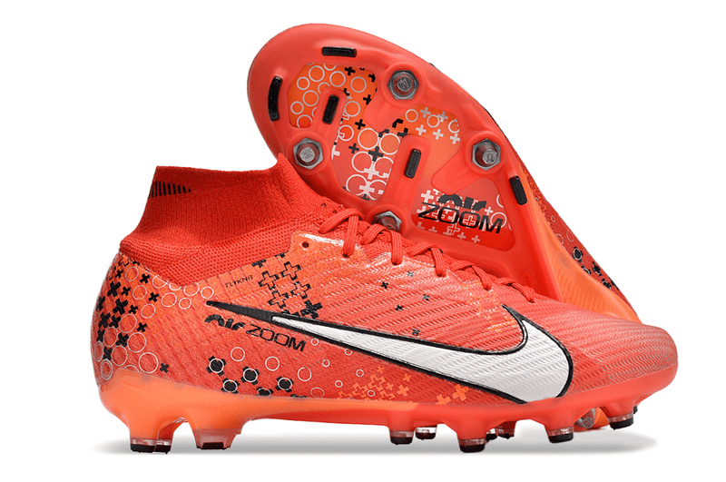Chuteira Trava Mista Nike Air Zoom Mercurial Superfly 9 Elite Trava Mista Vermelha "Dream Speed 7"