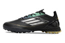 Chuteira Society Adidas F50 TF Preta e Dourada "Dark Spark Pack"