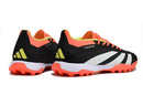Chuteira Society Adidas Predator Elite TF Preta, Laranja e Branco "Solar Energy"