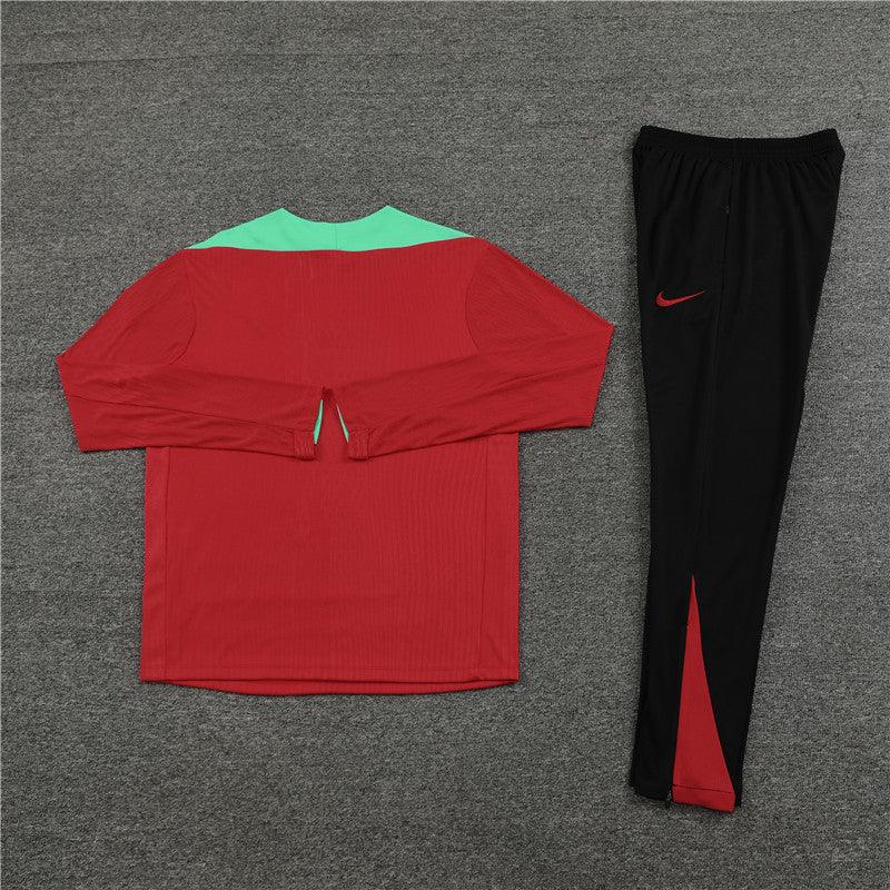 Conjunto Treino Portugal 24/25 - Versão Jogador - Vermelho e preto