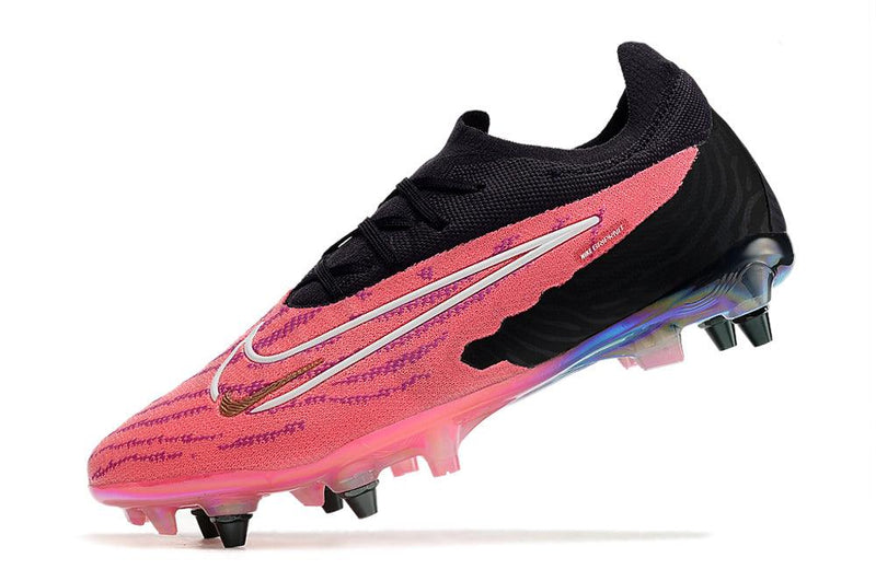 Chuteira Trava Mista Nike Phantom GX Elite Trava Mista Preta e Rosa "Generation Pack"