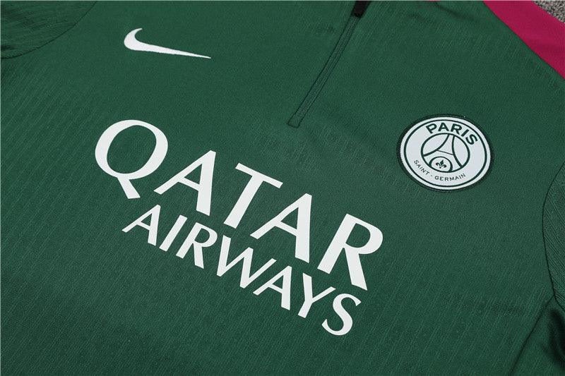 Conjunto Treino PSG 24/25 - Versão Jogador - Verde e preto