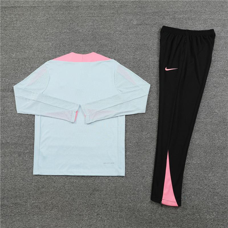 Conjunto Treino PSG 24/25 - Versão Jogador - Cinza, rosa e preto