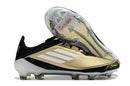 Chuteira Campo Adidas F50 Messi FG Preto e Dourado "Triunfo Dorado Pack"