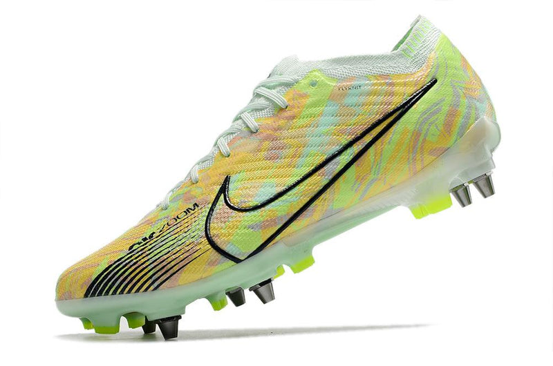 Chuteira Trava Mista  Nike Air Zoom Mercurial Vapor 15 Elite Trava Mista Verde "Bonded Pack"