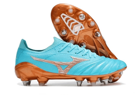 Chuteira Trava Mista Mizuno Morelia Neo 3 Trava Mista Azul "Azure Blue Pack"
