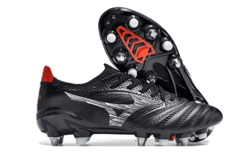 Chuteira Trava Mista Mizuno Morelia Neo 3 Trava Mista Preta e Branca